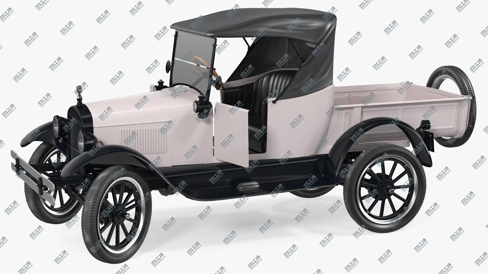 images/goods_img/202104093/3D Vintage 20s Roadster Pickup Ford Rigged model/1.jpg